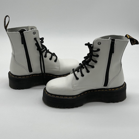Dr Martens Womens Jadon Boot White Size US 7 M - Picture 14 of 16